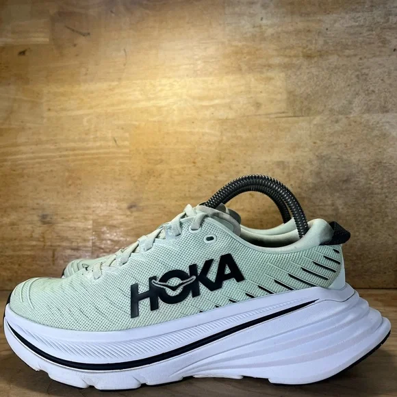 Hoka One One Bondi X CUSHIONED Womens Size 8 Running Shoes Sneakers Blue Glass - Picture 4 of 12